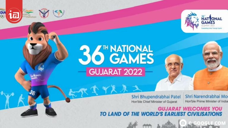 InsideBuzzs 2022 09 29T111215.381 भारतीय खेलों के बढ़ने से राष्ट्रीय खेलों का कद बढ़ा,बुधवार को राष्ट्रीय खेलों के उद्घाटन समारोह की पूर्व संध्या पर एक ड्रोन शो
