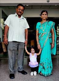 Jyoti Amge With Her Parents1 ज्योति आम्गे - Jyoti Amge
