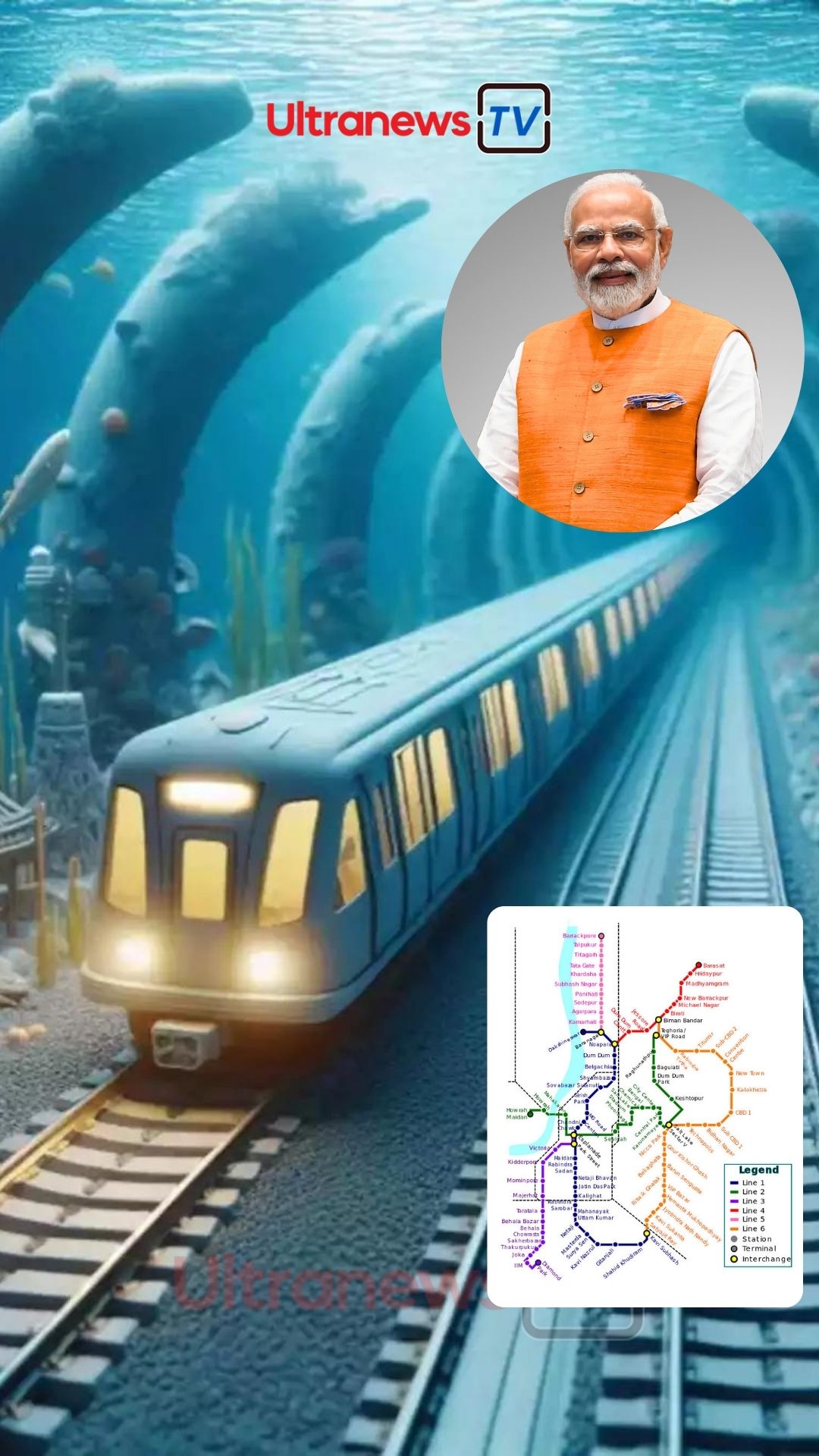 Kolkata Metro, Under Water Train, Under Water Metro